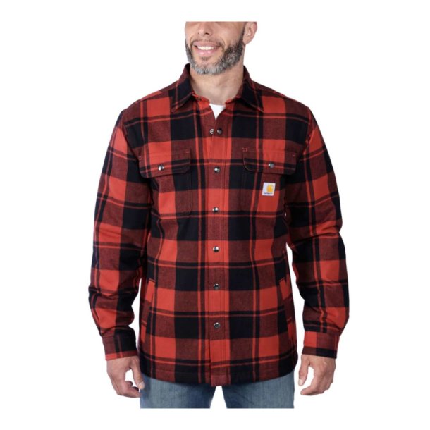 Carhartt - Flannel Sherpa-Lined Skjorte // Rd Okker