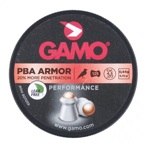 Gamo - PBA Armor Penetration Hagl 4,5 mm (125 stk.)