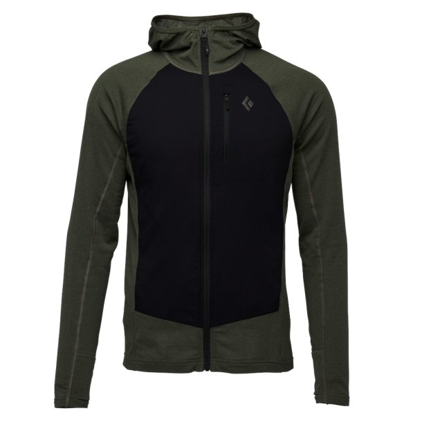 Black Diamond - Coefficient LT Hybrid Herren Hoody Tundra / Schwarz