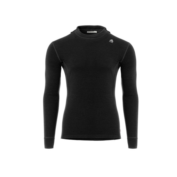 Aclima - WarmWool 200g Herre Hoodsweater V2 // Sort