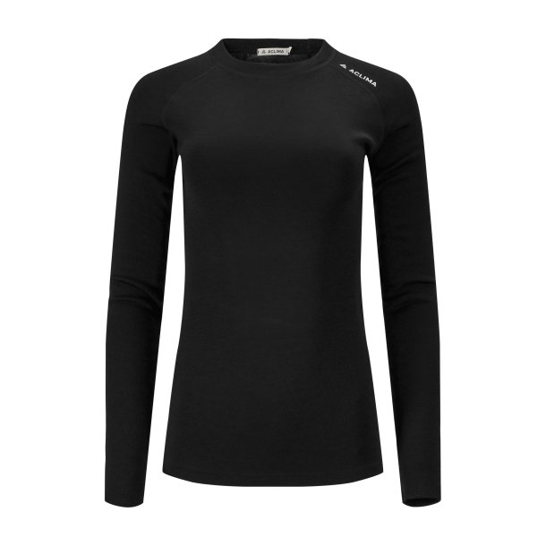 Aclima - WarmWool 200g Dame Uldundertrje // Sort