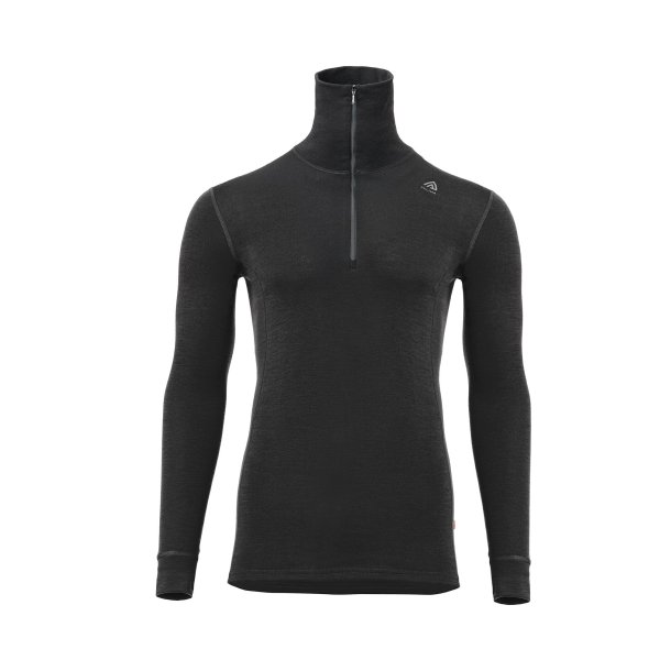 Aclima - WarmWool Herre Polo // Sort