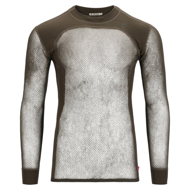 Aclima - WoolNet 120g Herre Crew Neck Uldtrje // Tarmac Large