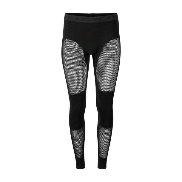 Aclima - WoolNet 120g Dame Lange Underbukser // Sort