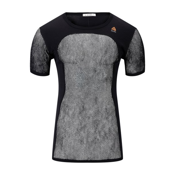 Aclima - WoolNet 120g Herre T-shirt // Sort