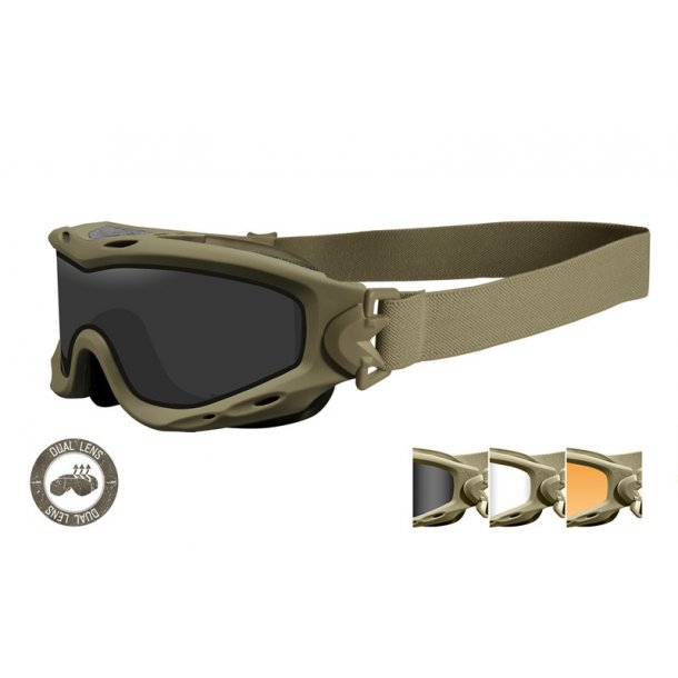 Wiley X - SPEAR Dual Goggles Bril - 3 Lenzen