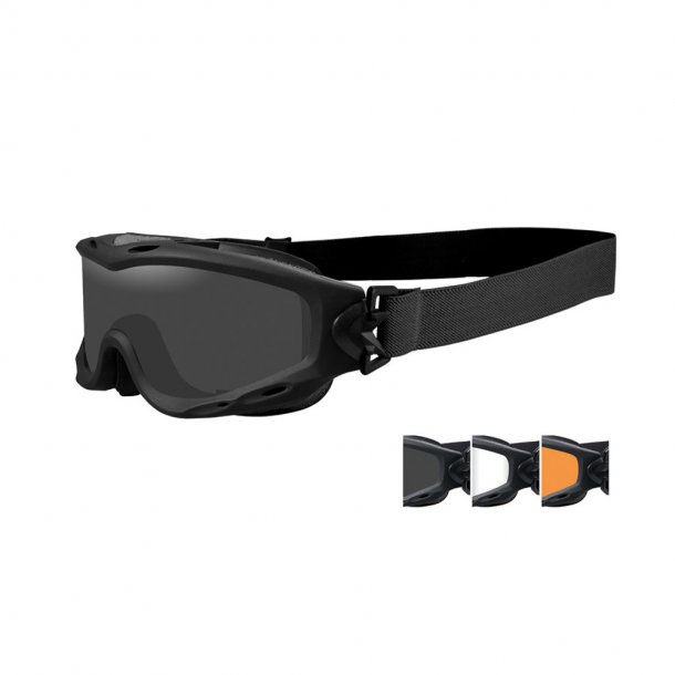 Wiley X - SPEAR Smoke/Clear/Light Rust Matte Black Frame Brille (3 linser)