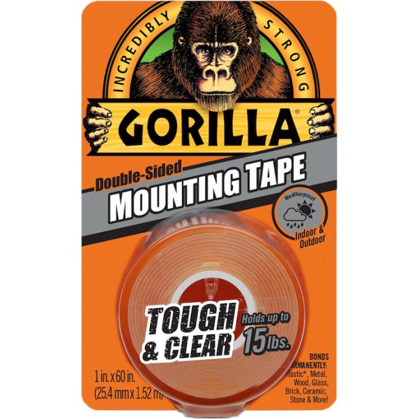 Gorilla Glue - Tough & Clear Mounting Tape (1,5 m.)