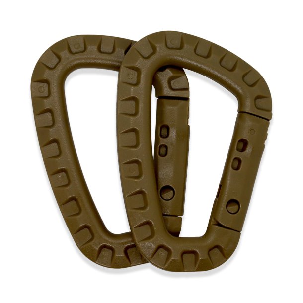 K-Force - ABS Karabiner (2 Stück) - Coyote