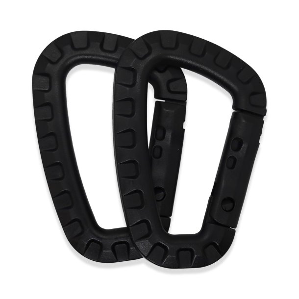K-Force - ABS Karabiner (2 stk) - Sort