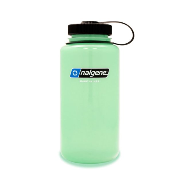Nalgene - Wide Mouth Sustain Drikkeflaske 1L Lys grn