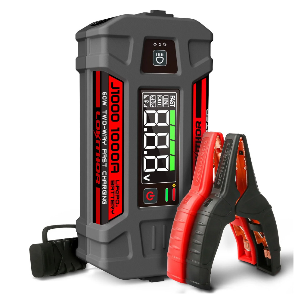 JumpStarter til Bil, Båd, Motorcykel │Lokithor │1000A/12V