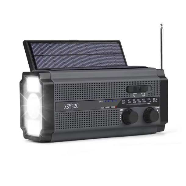 Sunny Hiker - Ndradio m. Powerbank 5.000 mAh (Kan bruge 3xAAA Batterier)
