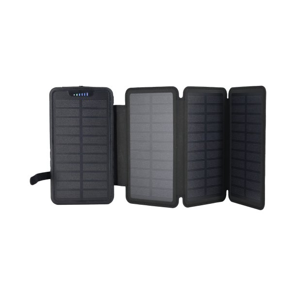 Sunny Hiker - 20.000 mAh Powerbank med foldbart solcellepanel