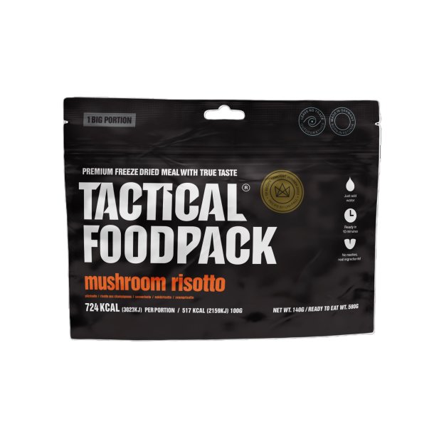 Tactical Foodpack - Svampe Risotto - Stor Portion, 724 Kcal