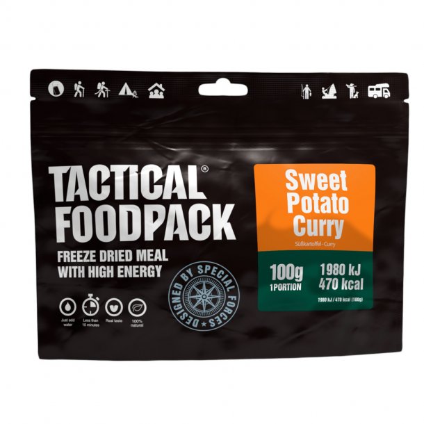 Tactical Foodpack - Sødkartoffel i Karry (470 kcal)