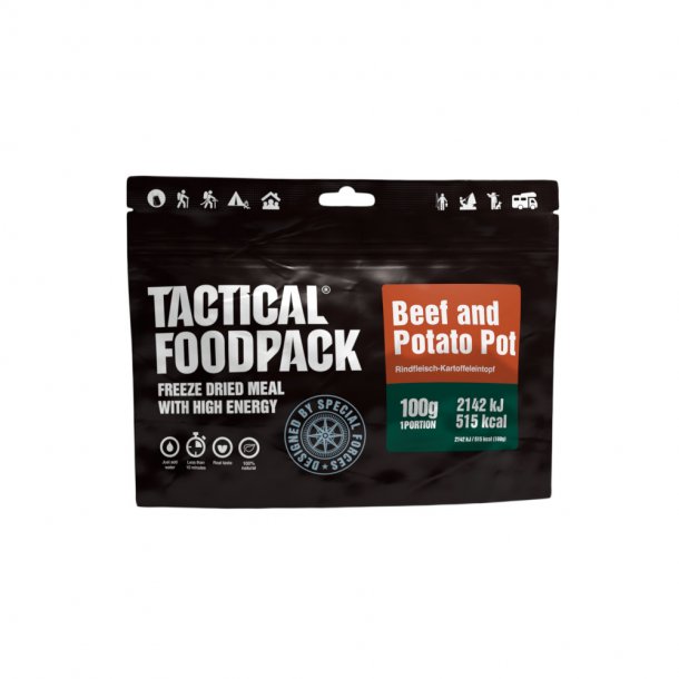 Tactical Foodpack - Oksekød og Kartofler (515 kcal)