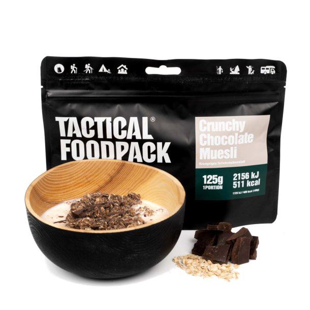 Tactical Foodpack - Crunchy Müsli med Chokolade (511 kcal)