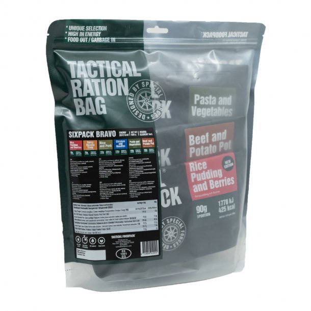 Tactical Foodpack - Sixpack Bravo Feltration, 6 måltider (2.872 Kcal)