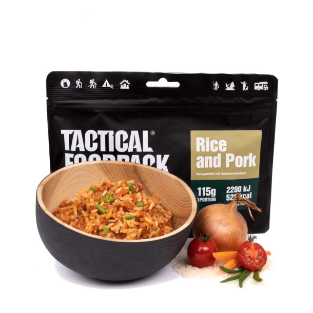 Tactical Foodpack - Svinekød og Ris (523 Kcal)