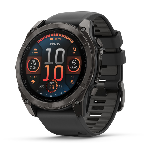Garmin - Fenix 8 Amoled Smartwatch 51 mm Pebble Grey GPS Ur