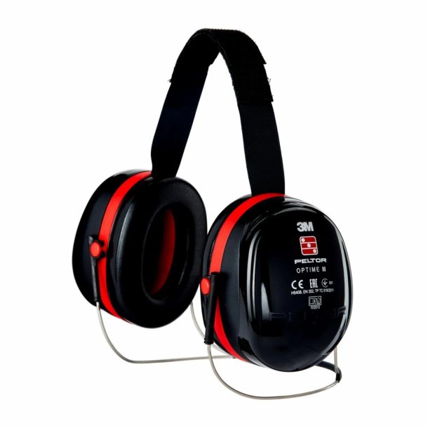 3M Peltor - Optime III Hrevrn m. Nakkebjle 34 dB // Sort/rd