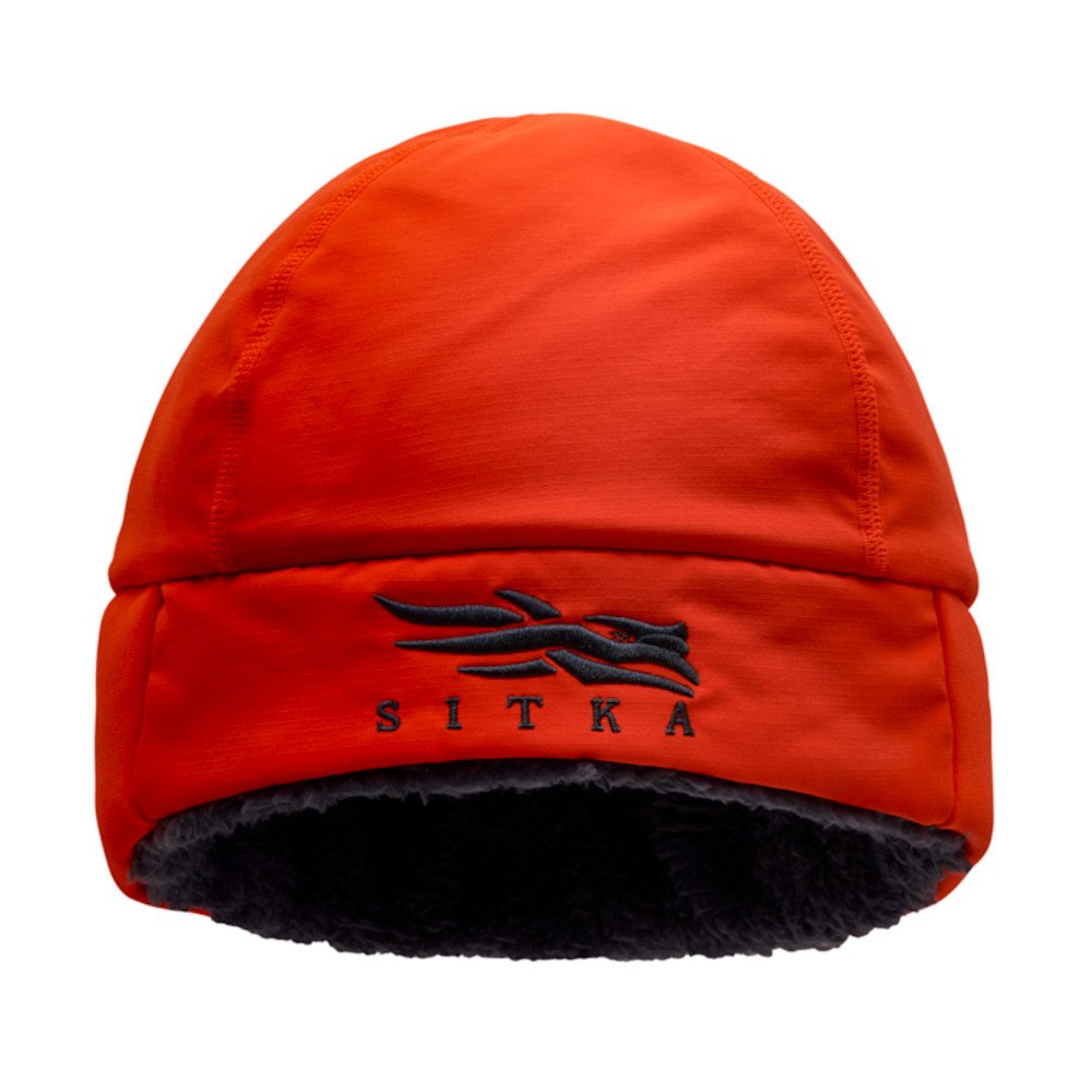 Ballistic Blaze Orange Beanie Hat from Sitka Buy here