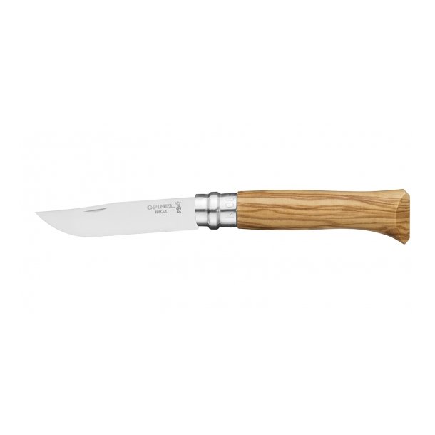 Opinel - No 8 Stainless Steel 8,5 cm Oliven