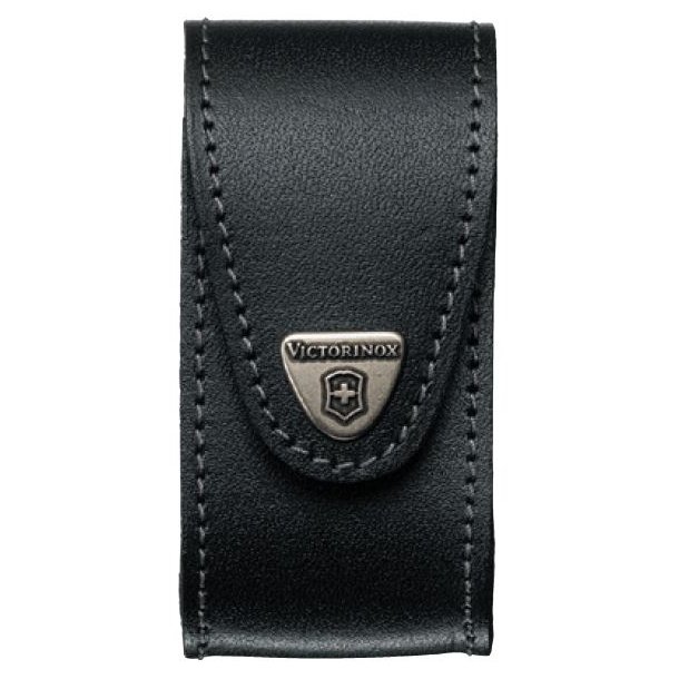 Victorinox - Belt case in leather with velcro closure for Swiss Army 91 mm (5-8 layers)