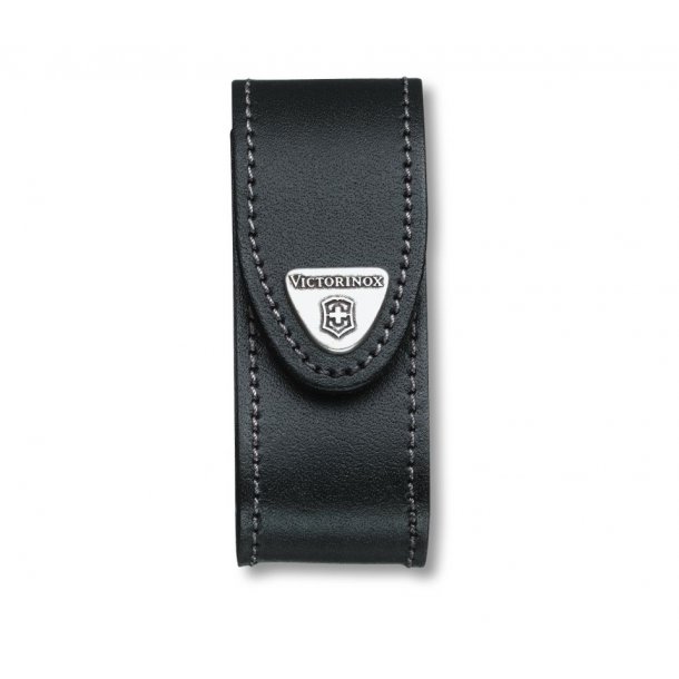 Victorinox - Belt case in leather with velcro closure for Swiss Army 91 mm (2-4 layers)