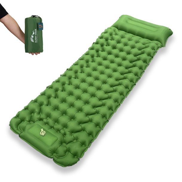 Sunny Hiker - Comfort Liggeunderlag m. Fodpumpe Grøn