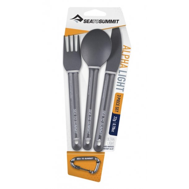 Sea to Summit - 3-piece Cutlery set in Aluminum