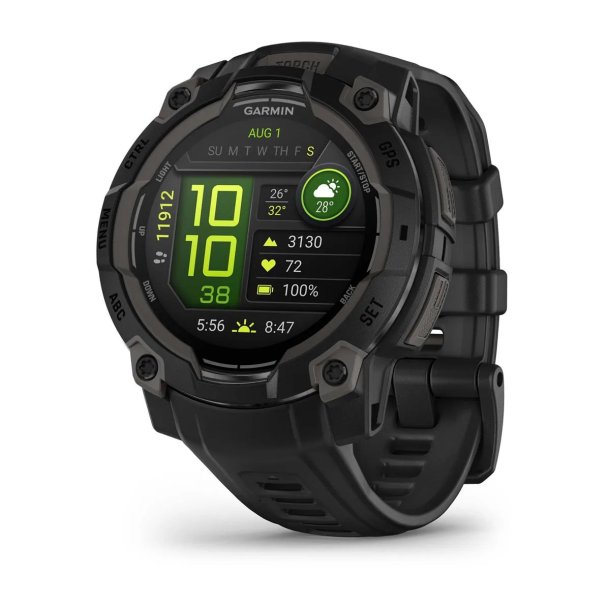 Garmin - Instinct 3 Amoled 45 mm Smartwatch // Sort