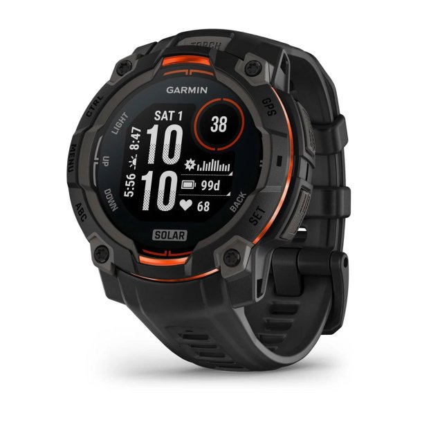Garmin - Instinct 3 Solar 45 mm Smartwatch // Sort
